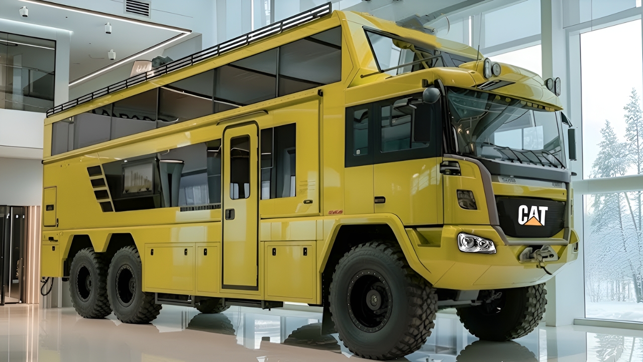 Caterpillar 2026 – Autocaravana Doble Piso 6×6 de Lujo